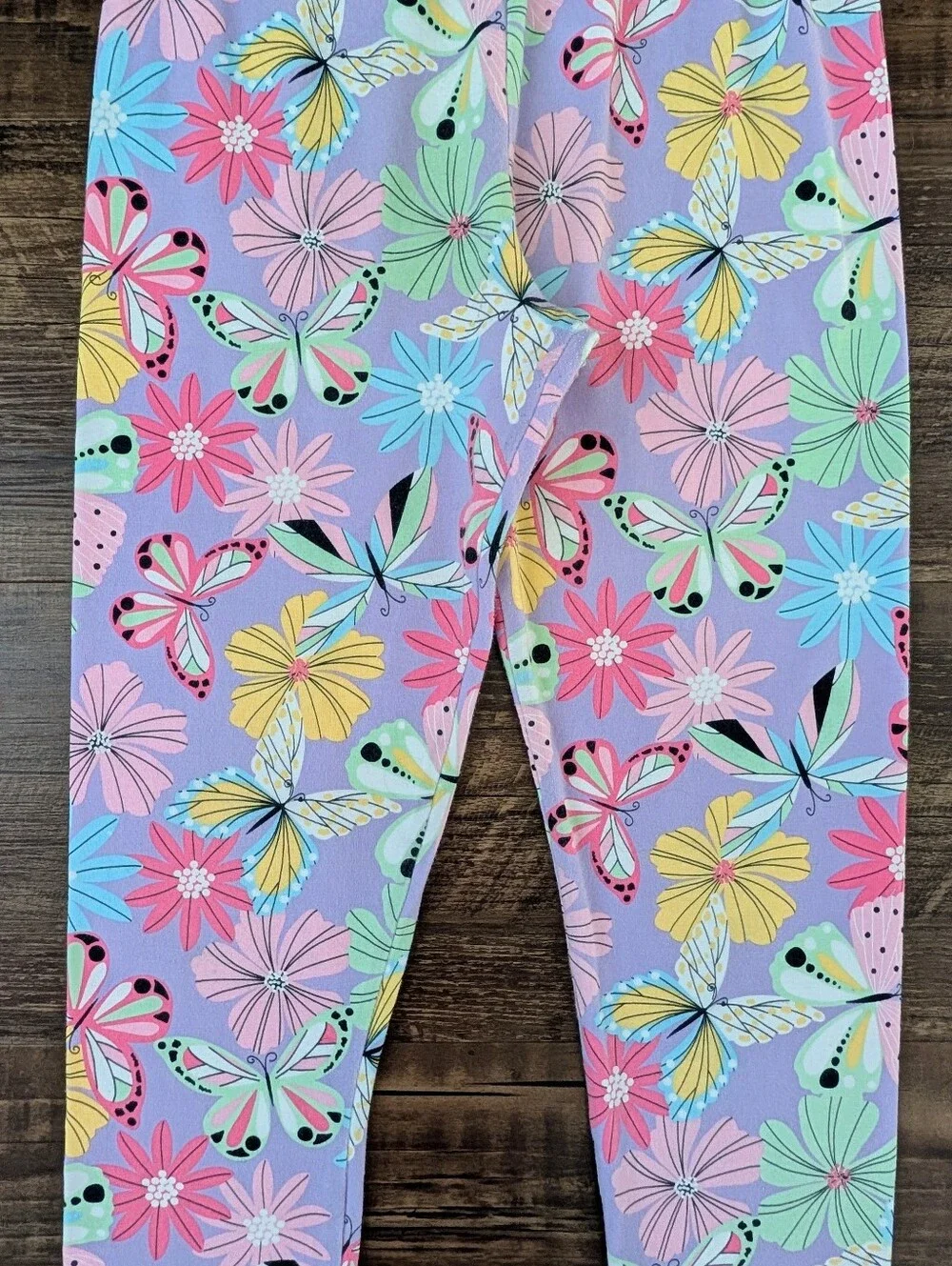 Children's Place Purple Butterfly Capri Leggings